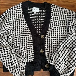 Pink Rose Monochrome Women's Cardigan